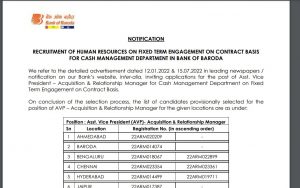 Bank of Baroda is recruitment 2023 Notification