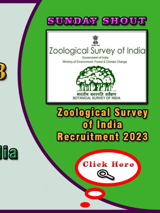 Zoological Survey of India Recruitment 2023