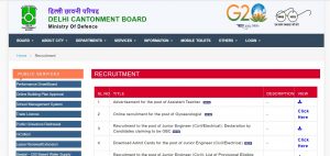 Delhi Cantt Assistant Teacher Recruitment 2023 Notification Released