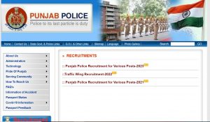 Punjab Police SI notification 2023