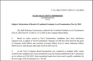 SSC CGL Result 2023