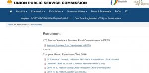 UPSC EPFO 2023 Notification Out