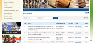 CRPF Recruitment 2023 Notification