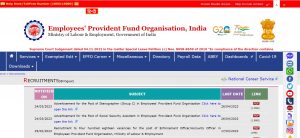 EPFO SSA Recruitment 2023 Notification