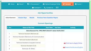 ISRO IPRC Recruitment 2023 Notification