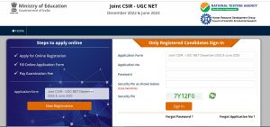 CSIR UGC NET Application Form 2023 Out