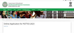 Jharkhand JSSC Registration 2023 Out