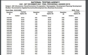 UGC NET Result 2023 Out