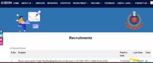 Delhi Police Constable Syllabus 2023 Notification