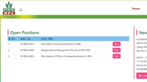 NFL Admit Card 2023 Notification