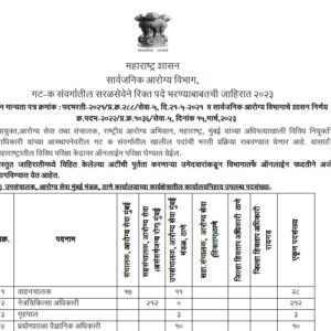 Maharashtra Arogya Vibhag Answer Key 2023 Out