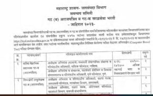 WRD Jalsampada 2023 Exam Date Out