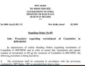 RPF Recruitment 2024 Notification